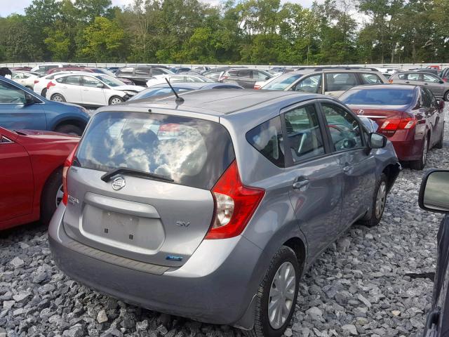 3N1CE2CP5FL364688 - 2015 NISSAN VERSA NOTE SILVER photo 4