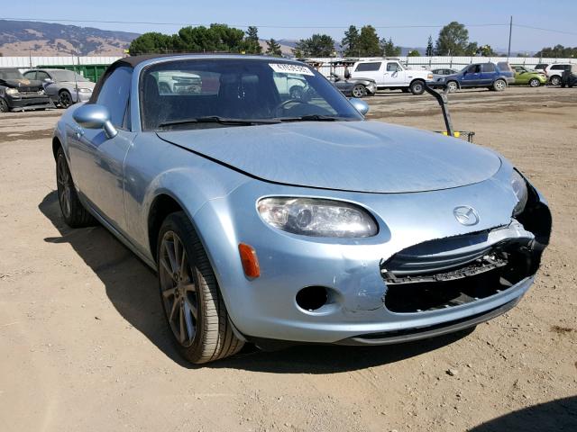 JM1NC25F080146898 - 2008 MAZDA MX-5 MIATA BLUE photo 1