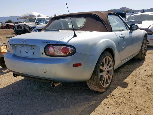 JM1NC25F080146898 - 2008 MAZDA MX-5 MIATA BLUE photo 4