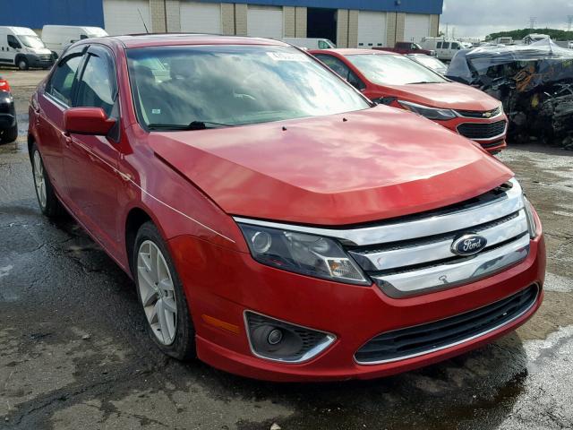 3FAHP0JA7BR172122 - 2011 FORD FUSION SEL RED photo 1
