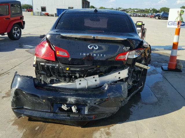 JN1CV6AP9DM725093 - 2013 INFINITI G37 BASE BLACK photo 9