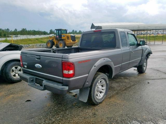 1FTYR14UX7PA12296 - 2007 FORD RANGER SUP GRAY photo 4