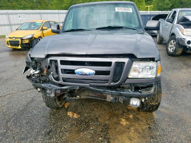 1FTYR14UX7PA12296 - 2007 FORD RANGER SUP GRAY photo 9