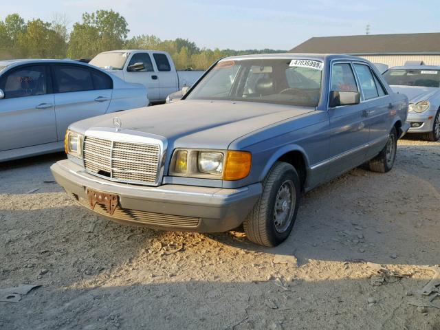 WDBCA32C4FA110652 - 1985 MERCEDES-BENZ 380 SE BLUE photo 2