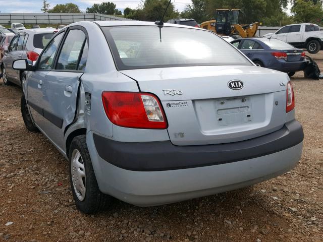 KNADE223696513296 - 2009 KIA RIO BASE BLUE photo 3