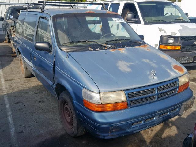 2B4GH45R1SR182206 - 1995 DODGE CARAVAN SE BLUE photo 1