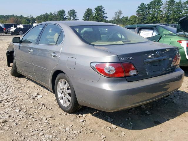 JTHBF30G220034674 - 2002 LEXUS ES 300 GRAY photo 3