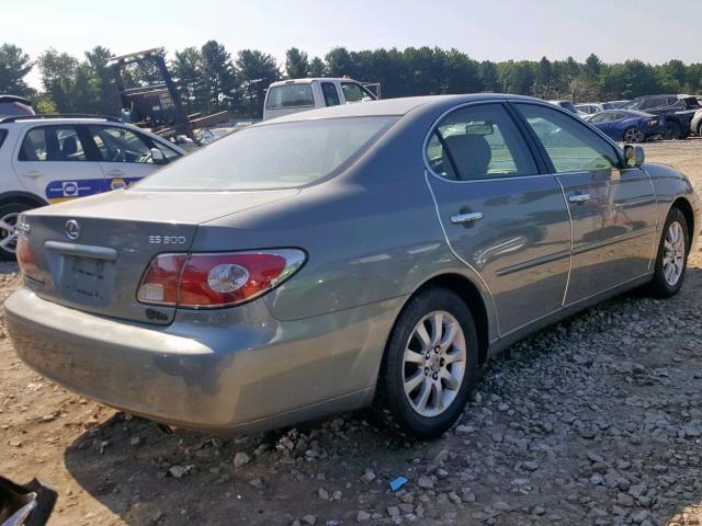 JTHBF30G220034674 - 2002 LEXUS ES 300 GRAY photo 4