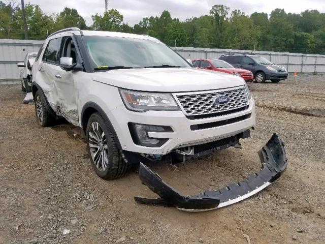 1FM5K8HTXGGB38851 - 2016 FORD EXPLORER P WHITE photo 1