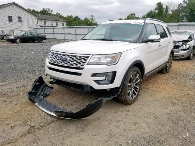 1FM5K8HTXGGB38851 - 2016 FORD EXPLORER P WHITE photo 2