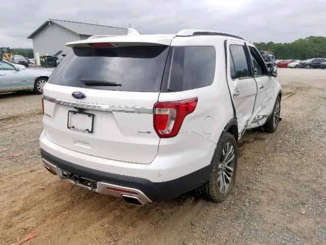 1FM5K8HTXGGB38851 - 2016 FORD EXPLORER P WHITE photo 4