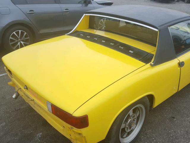 4732917765 - 1973 PORSCHE 914 YELLOW photo 6