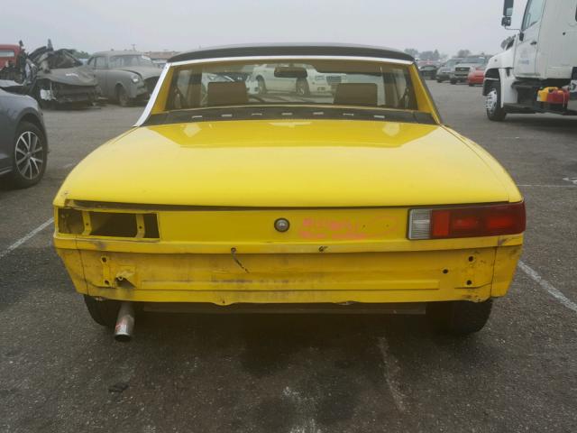 4732917765 - 1973 PORSCHE 914 YELLOW photo 9