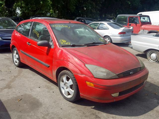 3FAFP31Z04R116623 - 2004 FORD FOCUS ZX3 RED photo 1