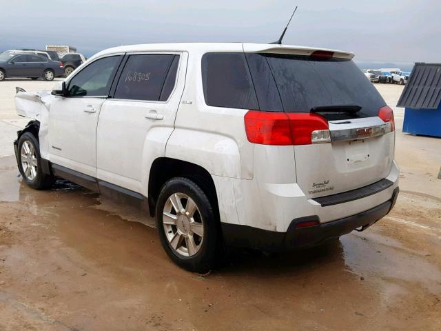 2CTALMEC9B6278903 - 2011 GMC TERRAIN SL WHITE photo 3