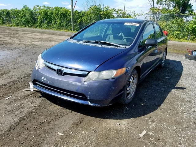 1HGFA16316L802824 - 2006 HONDA CIVIC DX V BLUE photo 2