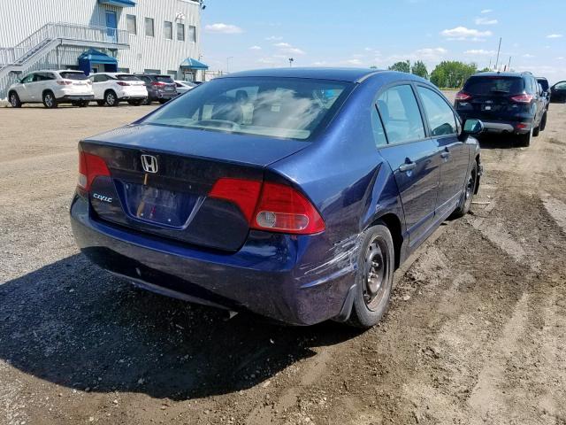 1HGFA16316L802824 - 2006 HONDA CIVIC DX V BLUE photo 4