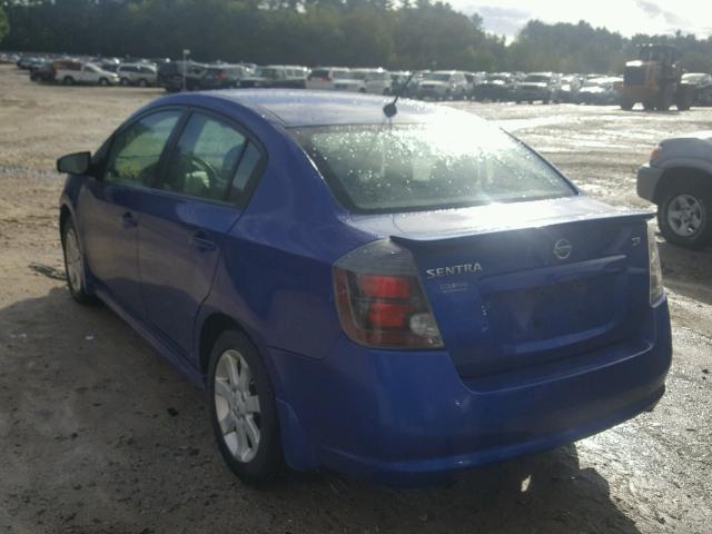 3N1AB6AP2BL679422 - 2011 NISSAN SENTRA 2.0 BLUE photo 3