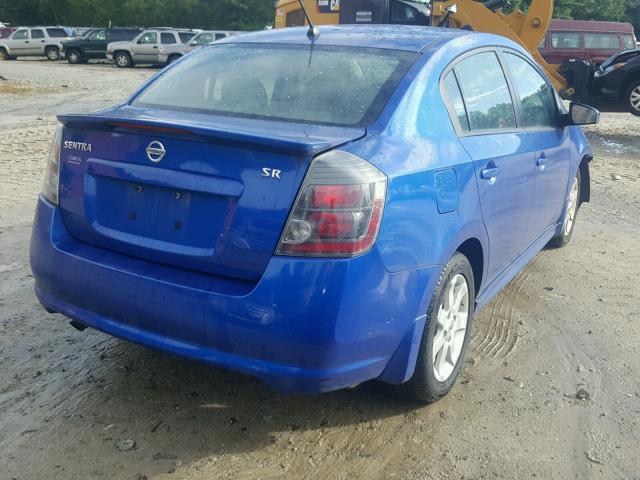 3N1AB6AP2BL679422 - 2011 NISSAN SENTRA 2.0 BLUE photo 4