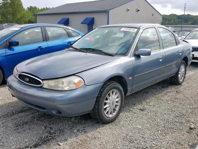 3FAFP6535XM105111 - 1999 FORD CONTOUR LX BLUE photo 2