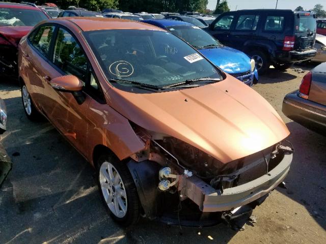 3FADP4BJ2HM155609 - 2017 FORD FIESTA SE ORANGE photo 1