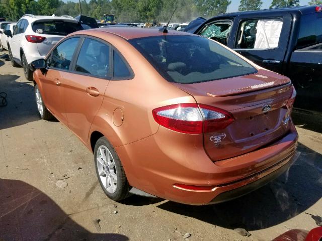 3FADP4BJ2HM155609 - 2017 FORD FIESTA SE ORANGE photo 3