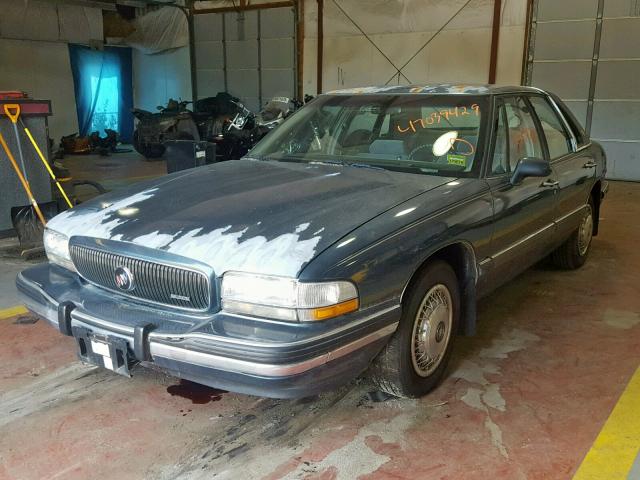 1G4HP53L6PH534998 - 1993 BUICK LESABRE CU GREEN photo 2