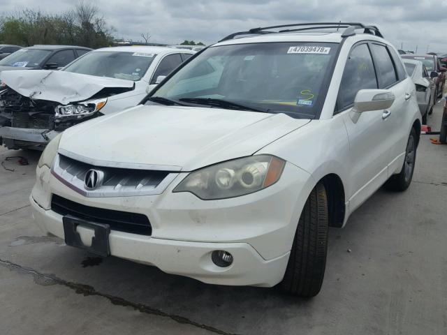 5J8TB18237A001717 - 2007 ACURA RDX WHITE photo 2