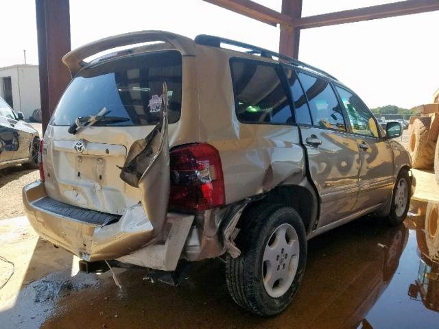 JTEDP21A670140785 - 2007 TOYOTA HIGHLANDER GOLD photo 4