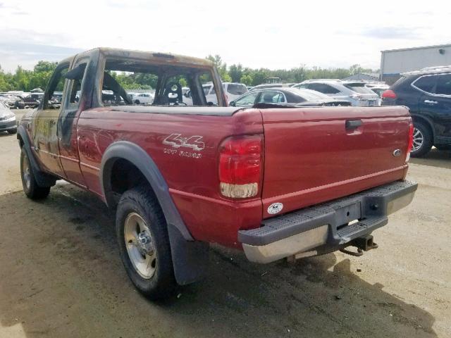 1FTZR15X3YTA64102 - 2000 FORD RANGER SUP BURGUNDY photo 3