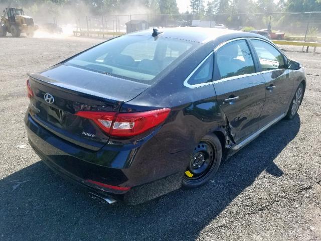 5NPE34AF1GH427305 - 2016 HYUNDAI SONATA SPO BLACK photo 4