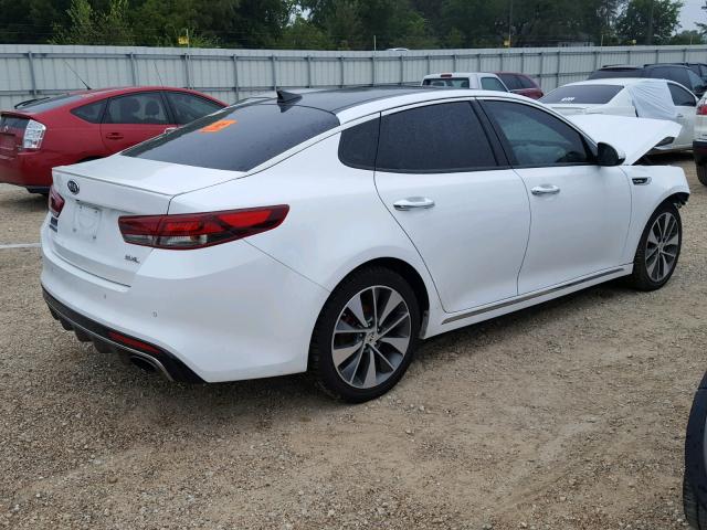 5XXGV4L29GG015285 - 2016 KIA OPTIMA SXL WHITE photo 4