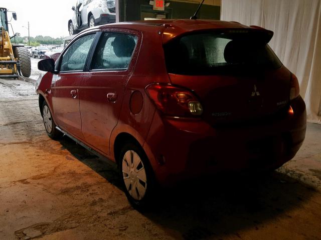 ML32A3HJ9FH033466 - 2015 MITSUBISHI MIRAGE DE MAROON photo 3