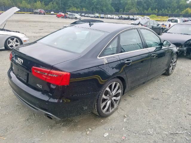 WAUHGAFC2DN137355 - 2013 AUDI A6 PRESTIG BLACK photo 4