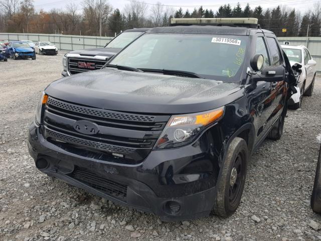 1FM5K8ARXEGC60458 - 2014 FORD EXPLORER P BLACK photo 2