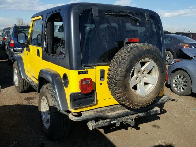 1J4FA69S36P705786 - 2006 JEEP WRANGLER / YELLOW photo 3