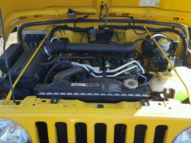 1J4FA69S36P705786 - 2006 JEEP WRANGLER / YELLOW photo 7