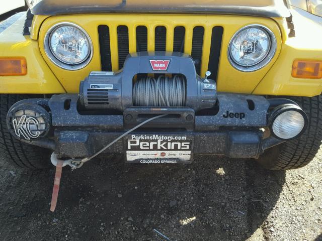 1J4FA69S36P705786 - 2006 JEEP WRANGLER / YELLOW photo 9