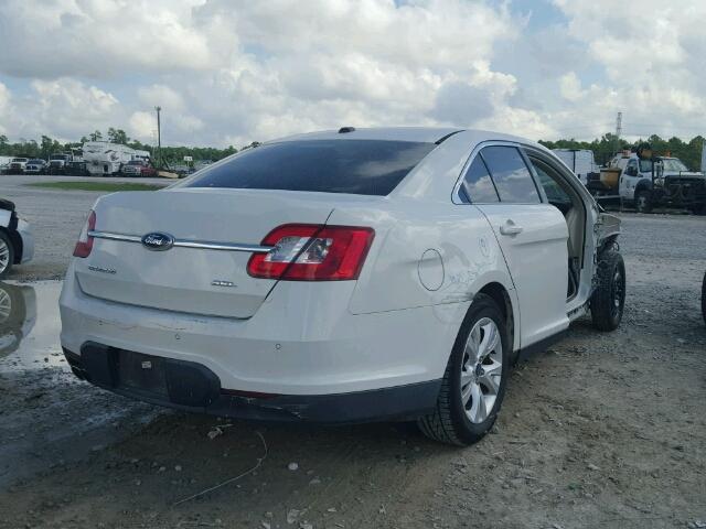 1FAHP2EW0CG134421 - 2012 FORD TAURUS SEL WHITE photo 4