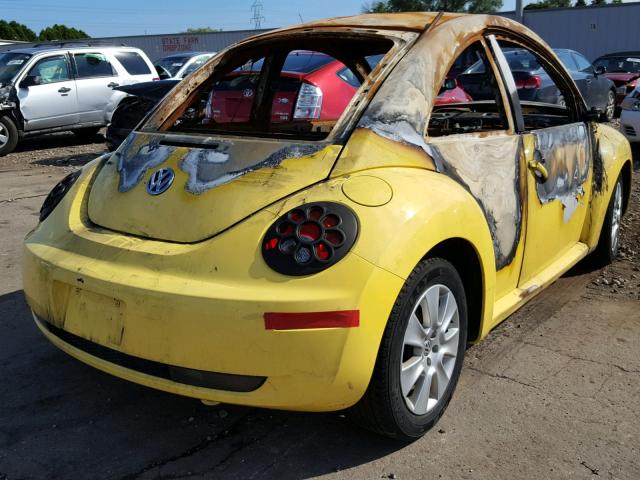 3VWPW31C98M515379 - 2008 VOLKSWAGEN NEW BEETLE ყვითელი ფოტო 4