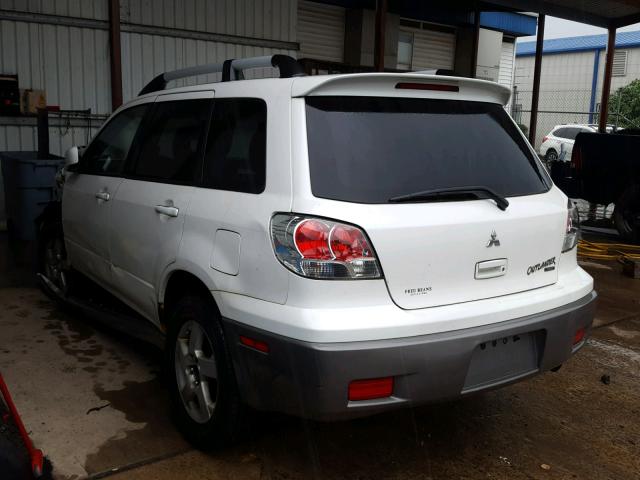 JA4LZ41G23U040836 - 2003 MITSUBISHI OUTLANDER WHITE photo 3