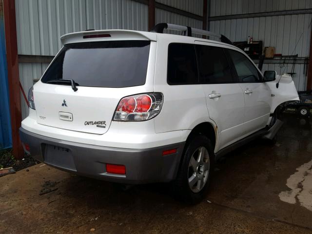 JA4LZ41G23U040836 - 2003 MITSUBISHI OUTLANDER WHITE photo 4