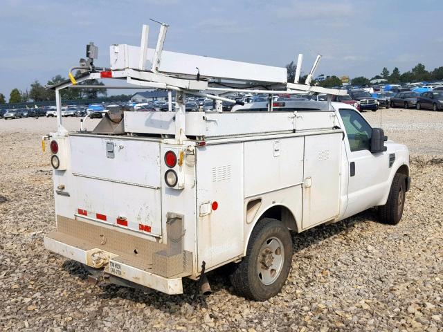 1FD3F30508EE39346 - 2008 FORD F350 SRW S WHITE photo 4