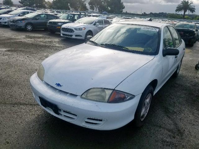 1G1JC524017169350 - 2001 CHEVROLET CAVALIER B WHITE photo 2