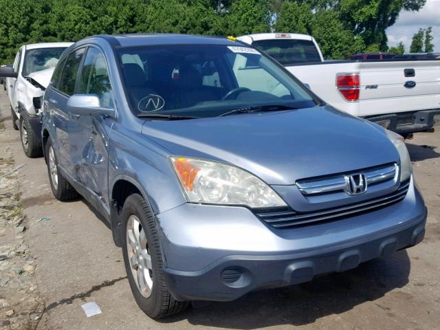 5J6RE38729L032756 - 2009 HONDA CR-V EXL BLUE photo 1