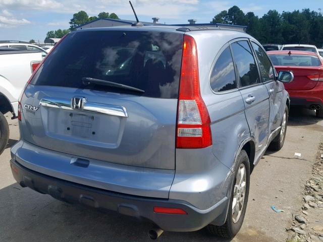 5J6RE38729L032756 - 2009 HONDA CR-V EXL BLUE photo 4