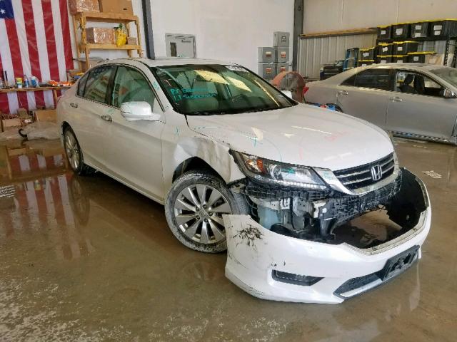 1HGCR2F84FA245710 - 2015 HONDA ACCORD EXL WHITE photo 1