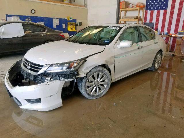 1HGCR2F84FA245710 - 2015 HONDA ACCORD EXL WHITE photo 2