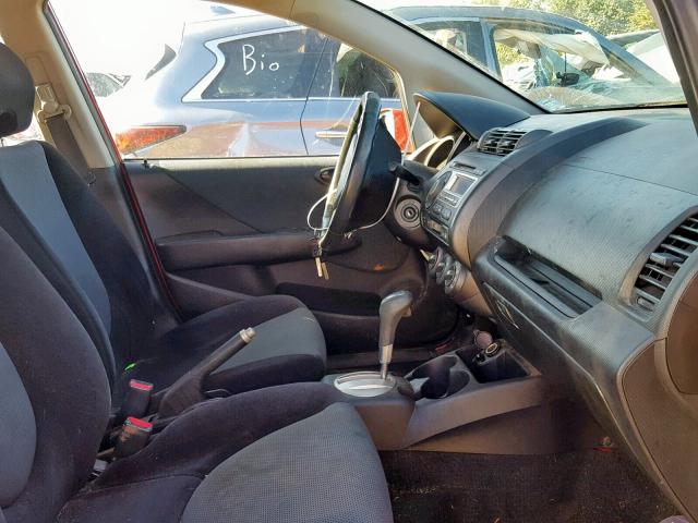 JHMGD38607S018685 - 2007 HONDA FIT S 红色 照片 5