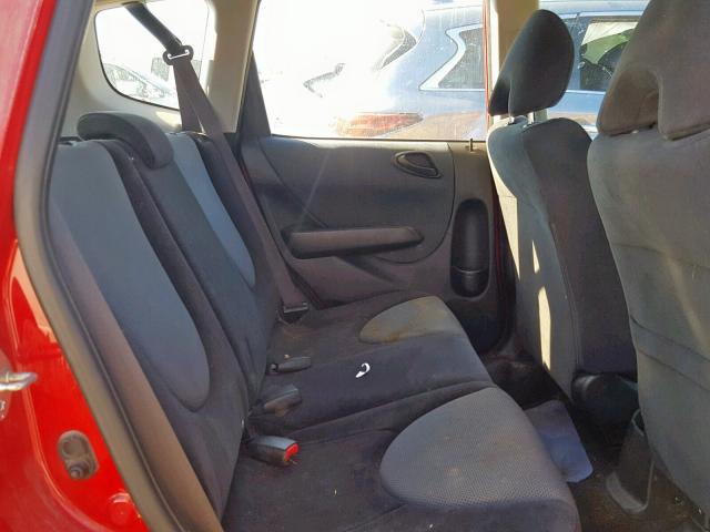 JHMGD38607S018685 - 2007 HONDA FIT S 红色 照片 6